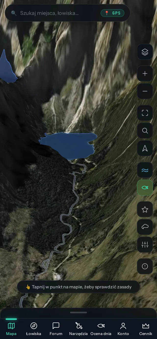 Satelitarna 3D w Tatrach na telefonie