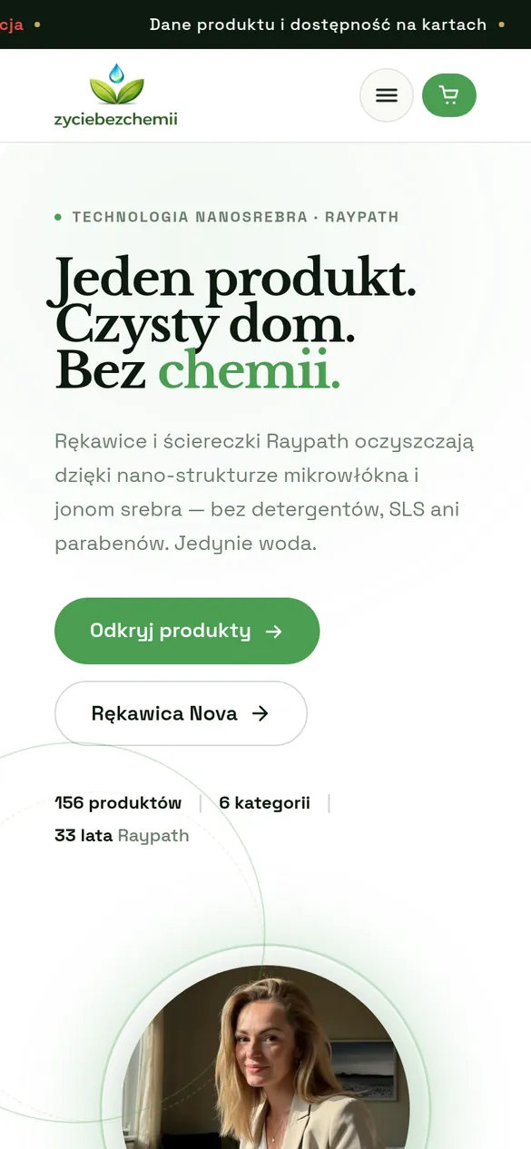 Sklep ŻycieBezChemii na telefonie